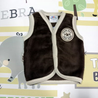 Pihe-puha bébi mellény - barna