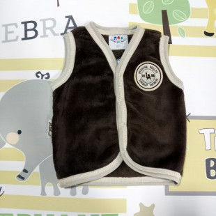 Pihe-puha bébi mellény - barna