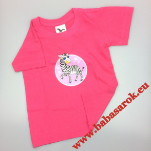 Póló pink - zebra