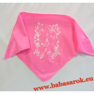 Rekro kendő nyakba pamut rózsa