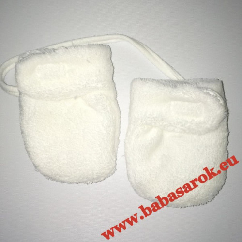 Rekro téli bébi kesztyű fehér