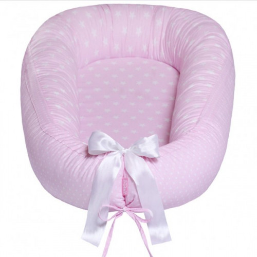 Scamp babafészek rózsaszín csillagos-pettyes