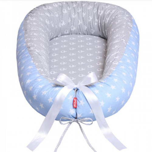 Scamp babafészek szürke-kék elefánt-csillag