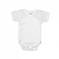 Scamp body rövid ujjú átlapolós fehér