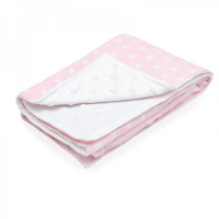 Scamp minky-vászon takaró díszdobozban - rózsaszín-fehér