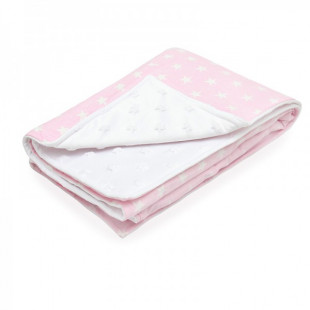 Scamp minky-vászon takaró díszdobozban - rózsaszín-fehér