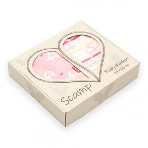 Scamp pamut takaró díszdobozban - elefánt