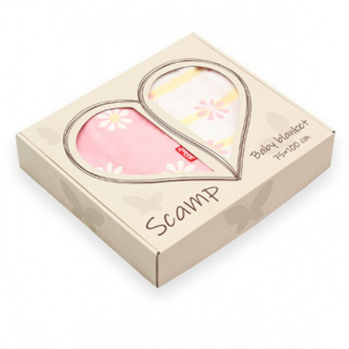 Scamp pamut takaró díszdobozban - virág