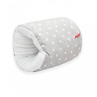 Scamp szoptatós párna alkarra - szürke szívek