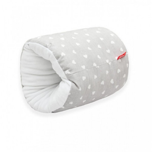 Scamp szoptatós párna alkarra - szürke szívek