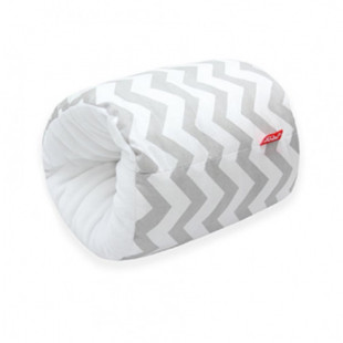 Scamp szoptatós párna alkarra - szürke zig-zag