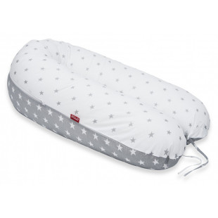 Scamp szoptatós párna pamut szürke-fehér csillagok