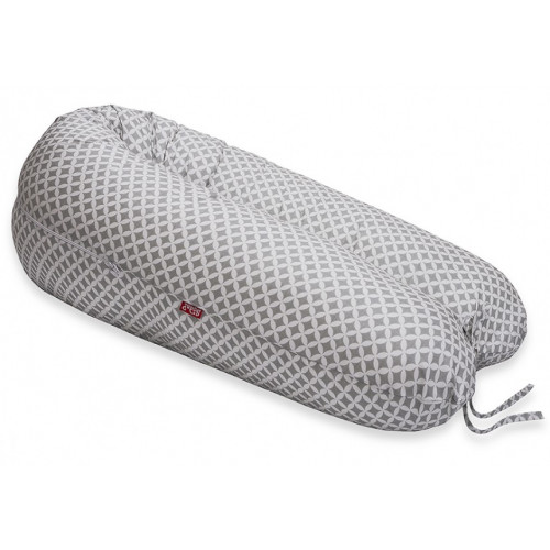 Scamp szoptatós párna pamut szürke mintás