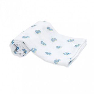 Scamp textilpelenka mintás kék autó