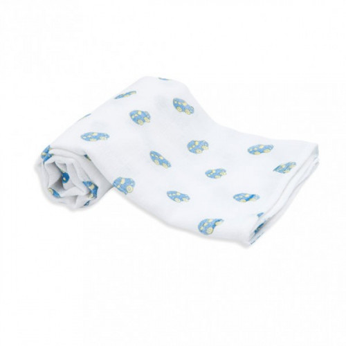 Scamp textilpelenka mintás kék autó