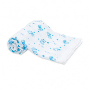 Scamp textilpelenka mintás kék maci