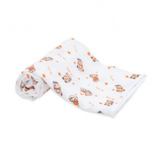 Scamp textilpelenka mintás narancs maci