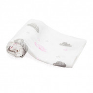 Scamp textilpelenka mintás rózsaszín felhős