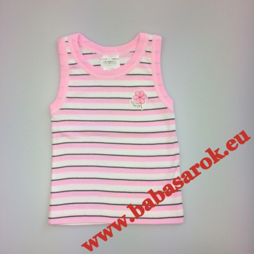 Scamp trikó - csíkos r-f-g virág 80