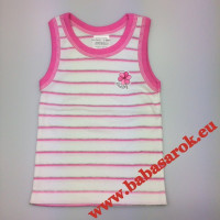 Scamp trikó rózsaszín-csíkos virág 80