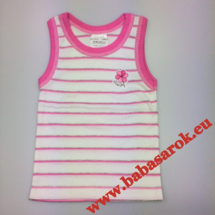 Scamp trikó rózsaszín-csíkos virág 80