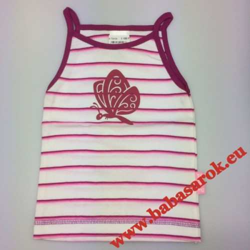 Scamp trikó spagettipántos bordó-csíkos pillangó
