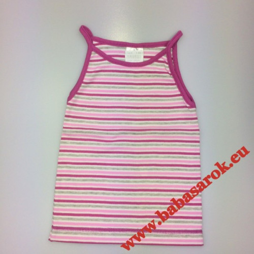 Scamp trikó spagettipántos bordó-szürke csíkos 86