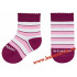 Scamp zokni bordó-fehér-rózsa