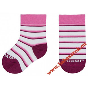 Scamp zokni rózsa-fehér-bordó