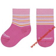 Scamp zokni rózsa-fehér-narancs