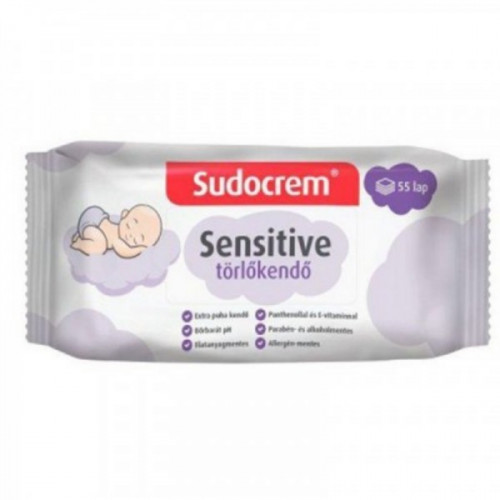 Sudocrem törlőkendő - sensitive