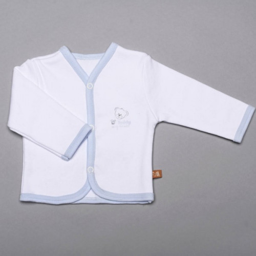 Teddy kocsikabát fehér-kék 56-62